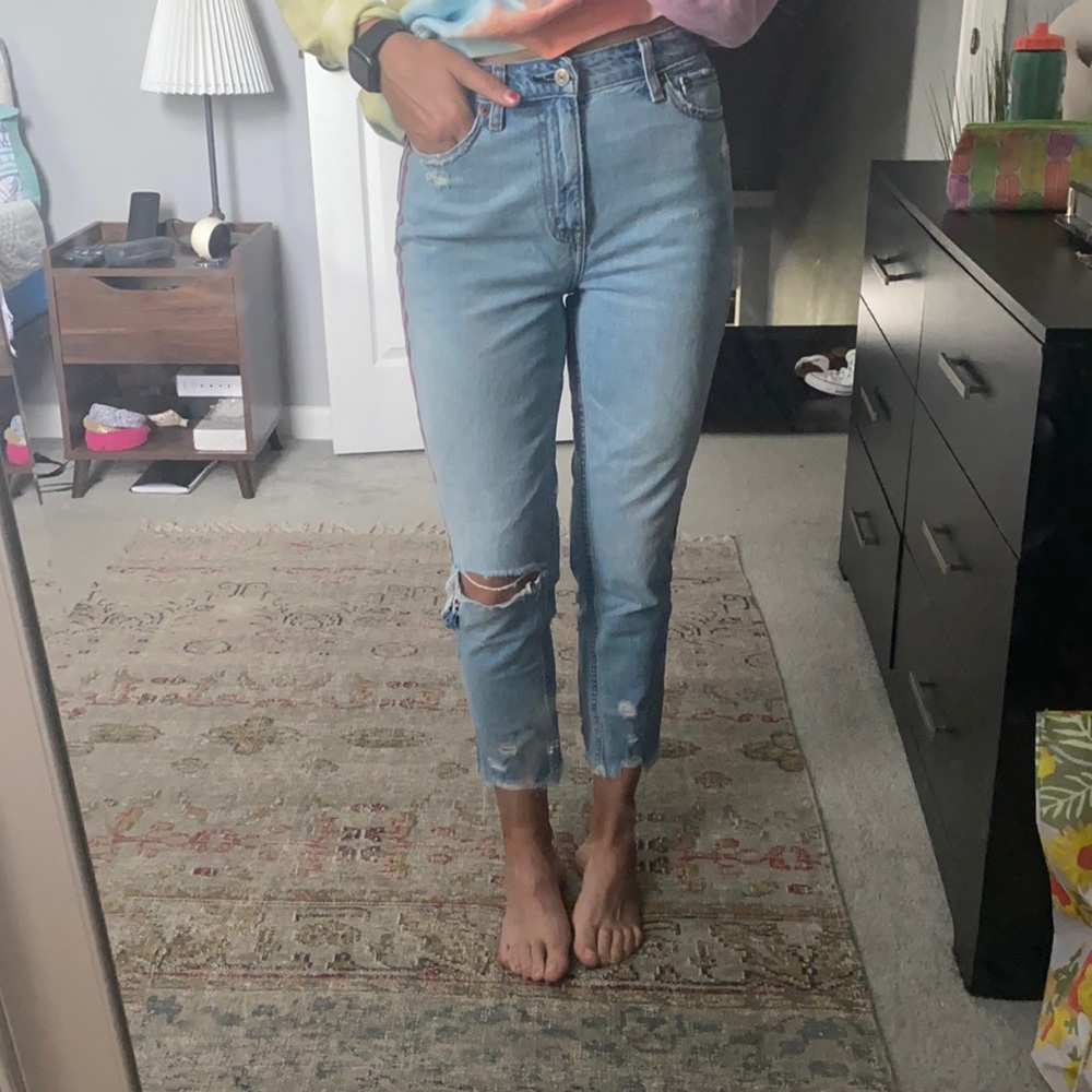 Annie High Rise Girlfriend Jeans